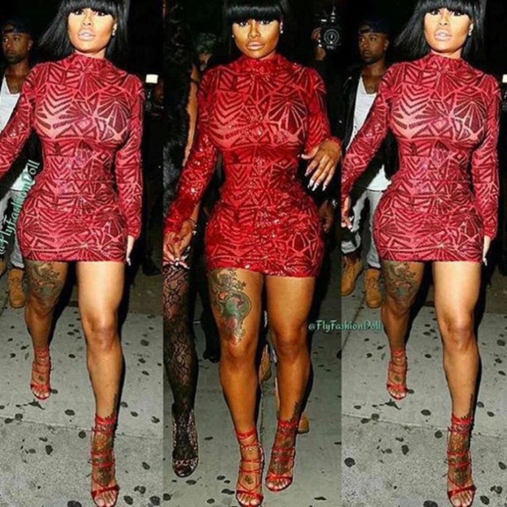 Red Sequin Dress